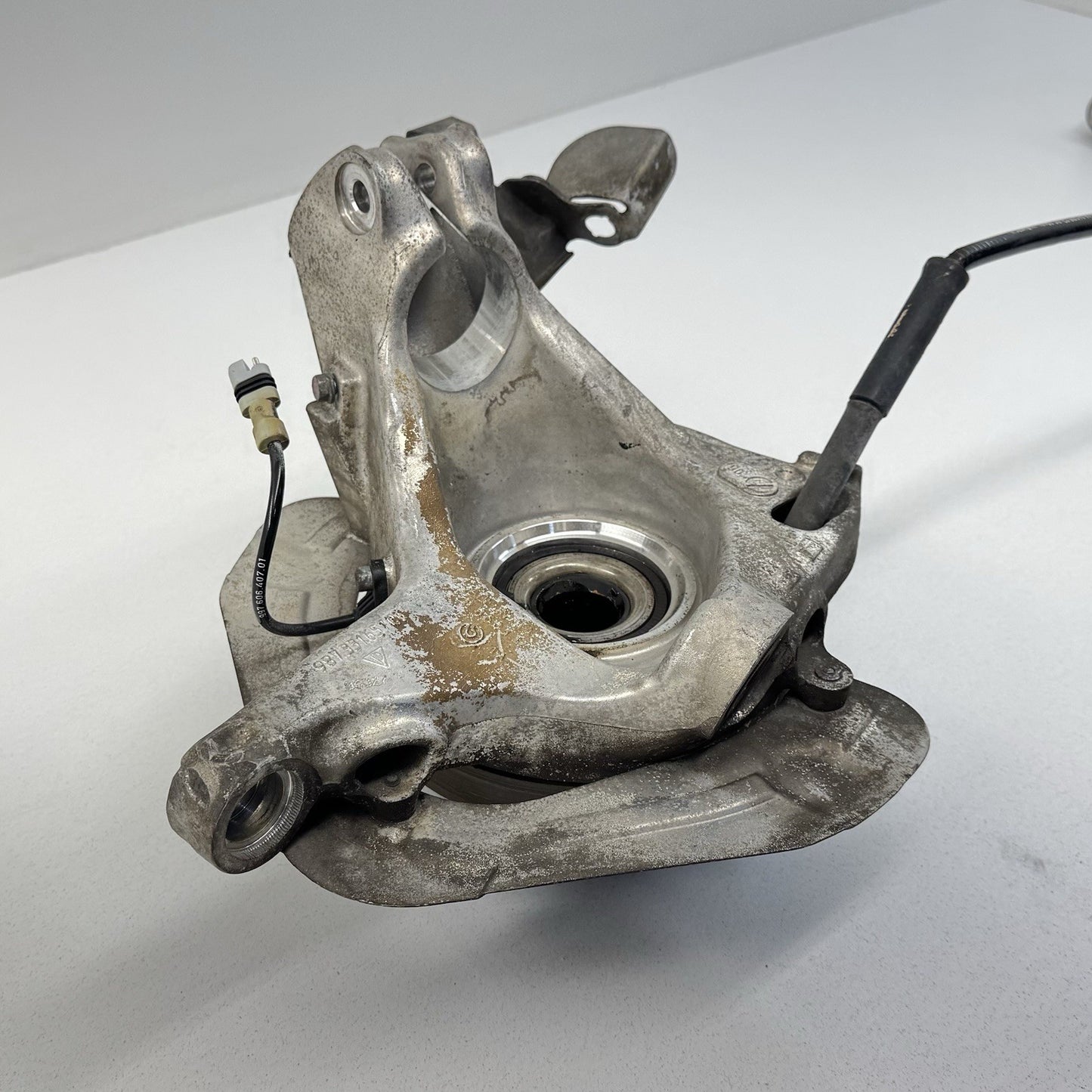 05-12 Porsche Boxster Cayman 987 Left Rear Knuckle Hub W/ Control Arm Set OEM