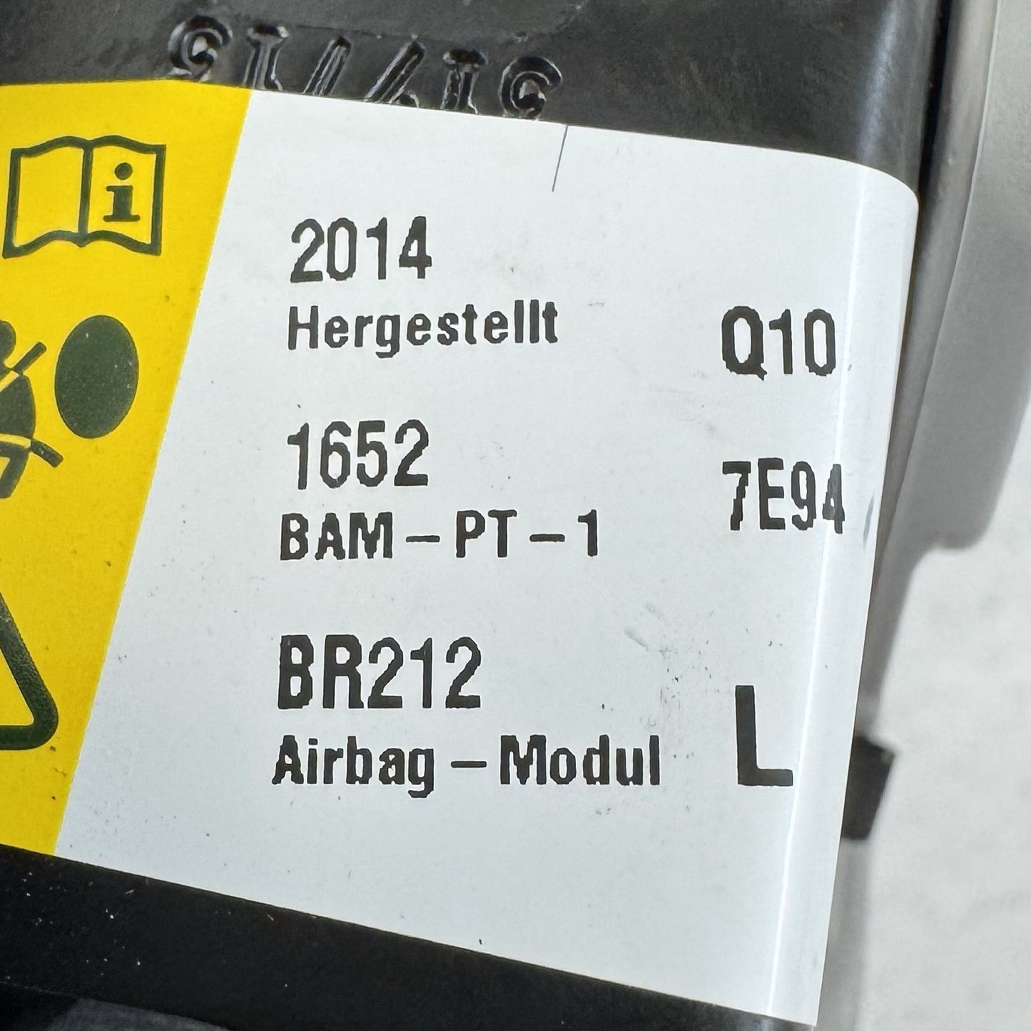12-18 Mercedes W218 CLS550 Driver Left Front Lower Seat Airbag Air Bag Gray OEM