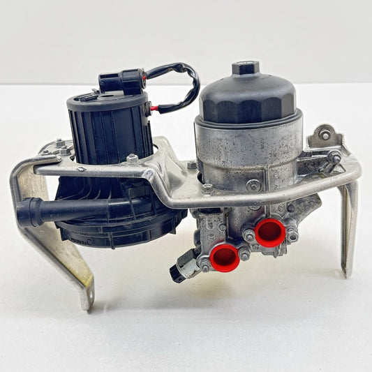 06-10 BMW M6 E63 E64 SECONDARY AIR PUMP W/ ENGINE OIL COOLER FILTER ASSEMBLY OEM