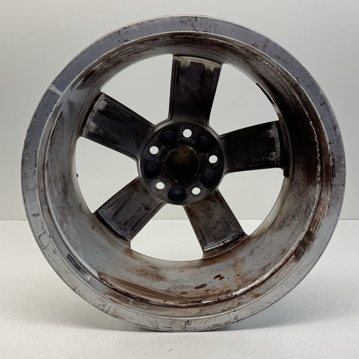 08-10 Audi TT 17" 17x8 Wheel Rim 5 Spoke Silver 8J0601025C Factory OEM