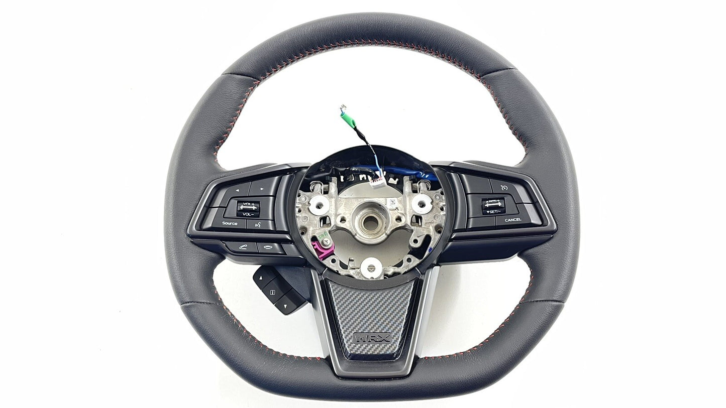 22-26 Subaru WRX Driver Steering Wheel With Paddle Shifters Leather Black OEM