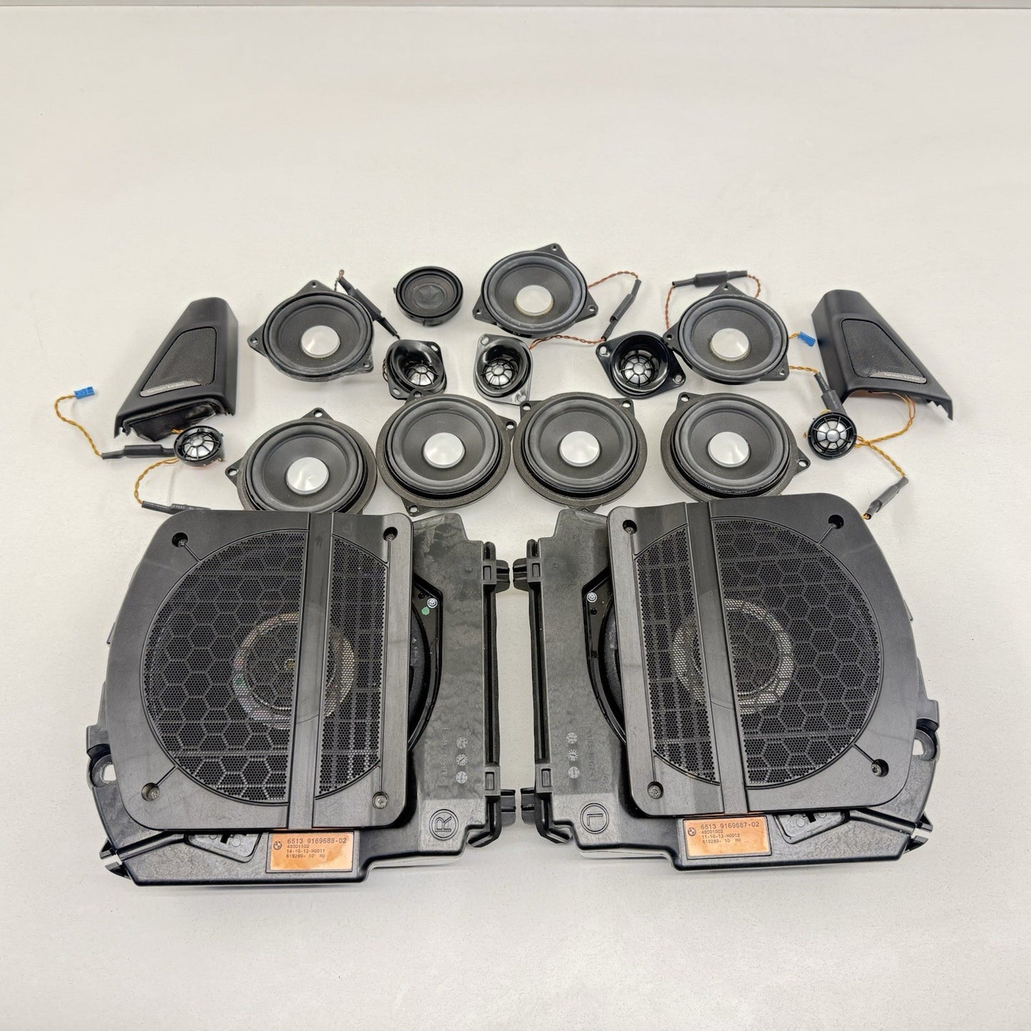 BMW M5 528 535 550 F10 HK Top Hi-Fi HiFi Tweeter Speaker Woofer Audio Set OEM