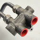 08-15 AUDI R8 TRANSMISSION OIL COOLER TEMPERATURE VALVE THERMOSTAT BLOCK OEM