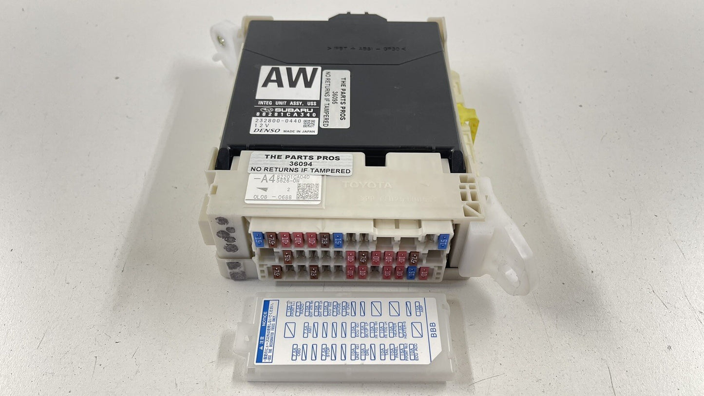 17-20 Subaru BRZ Integrated Body Control Module Fuse Relay Junction Box OEM