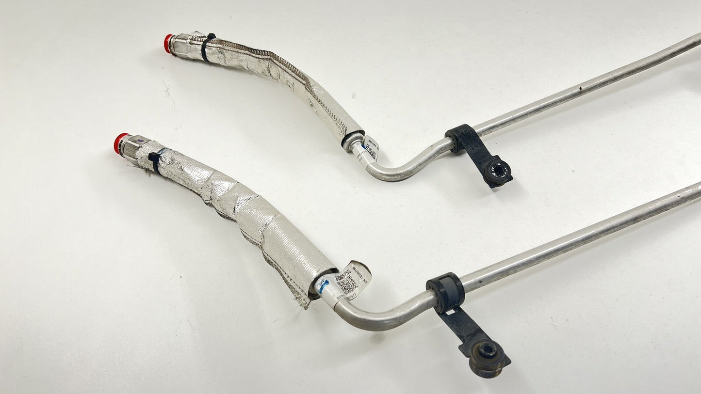 22-24 CADILLAC CT4 V BLACKWING REAR DIFF DIFFERENTIAL OIL COOLER LINE PAIR OEM