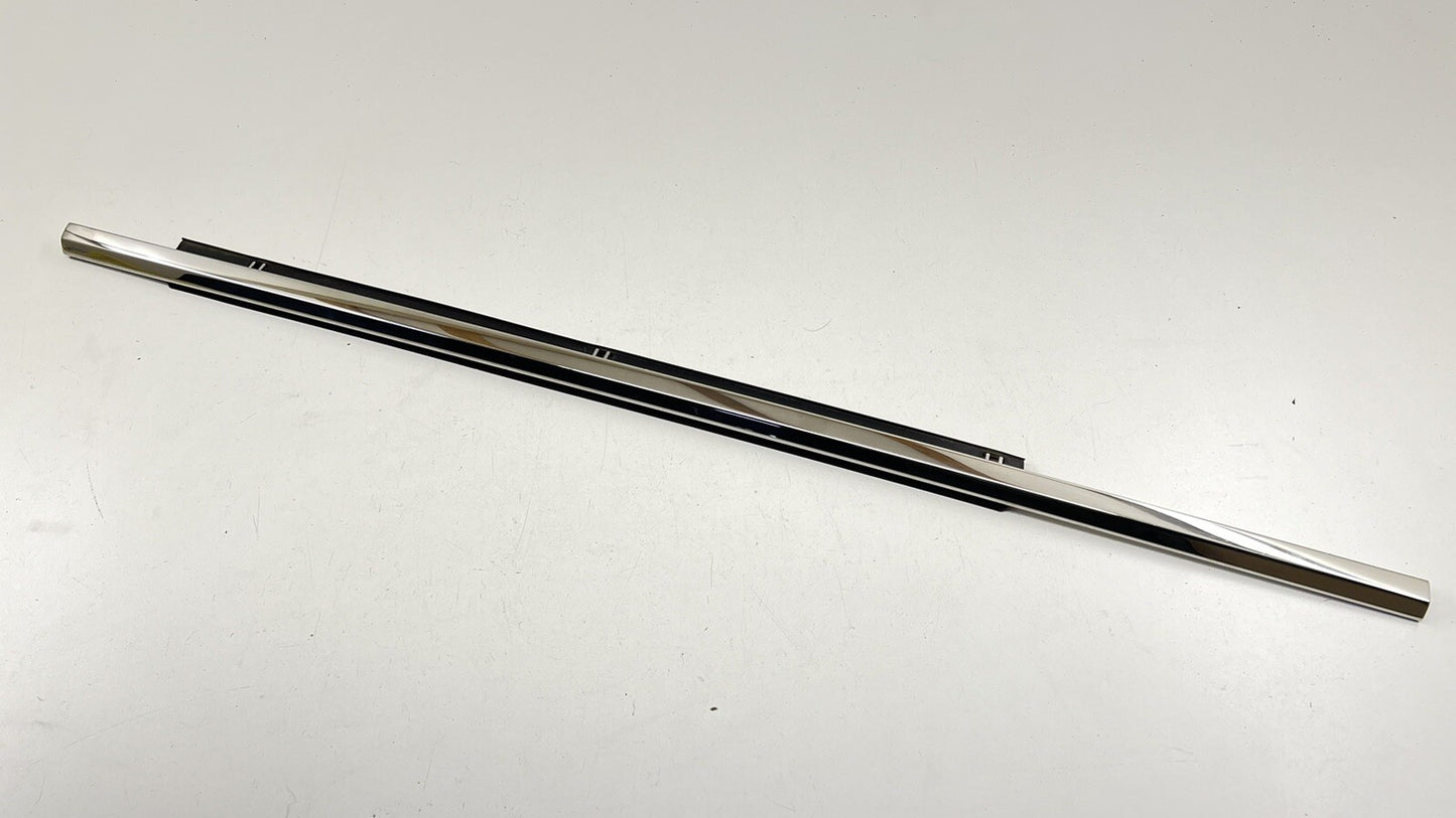 13-18 BENTLEY FLYING SPUR RIGHT REAR UPPER DOOR MOULDING CHROME TRIM PANEL OEM