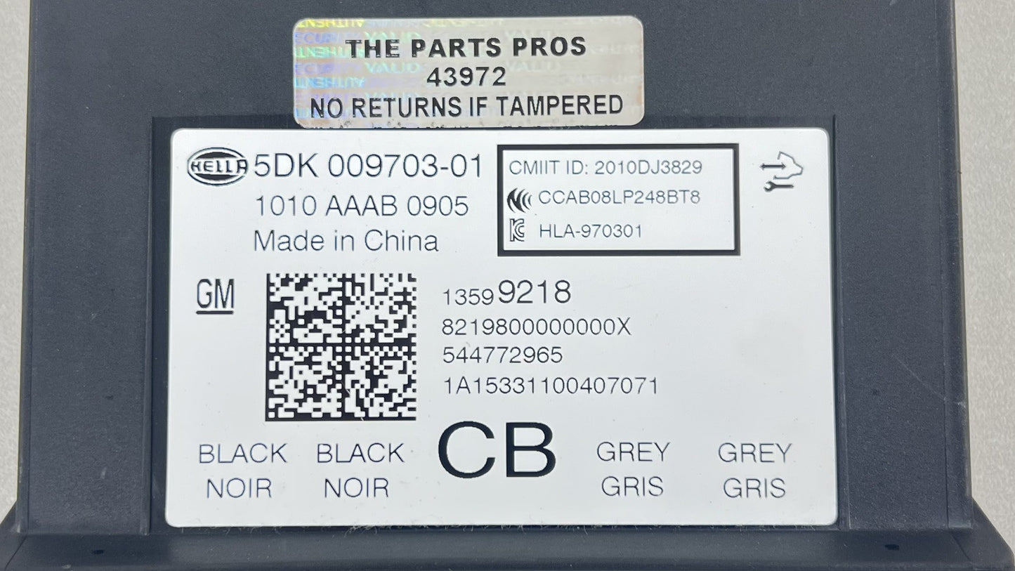 14-17 CHEVY SS SEDAN ANTI THEFT LOCKING MODULE KEYLESS ENTRY MODULE 13599218 OEM