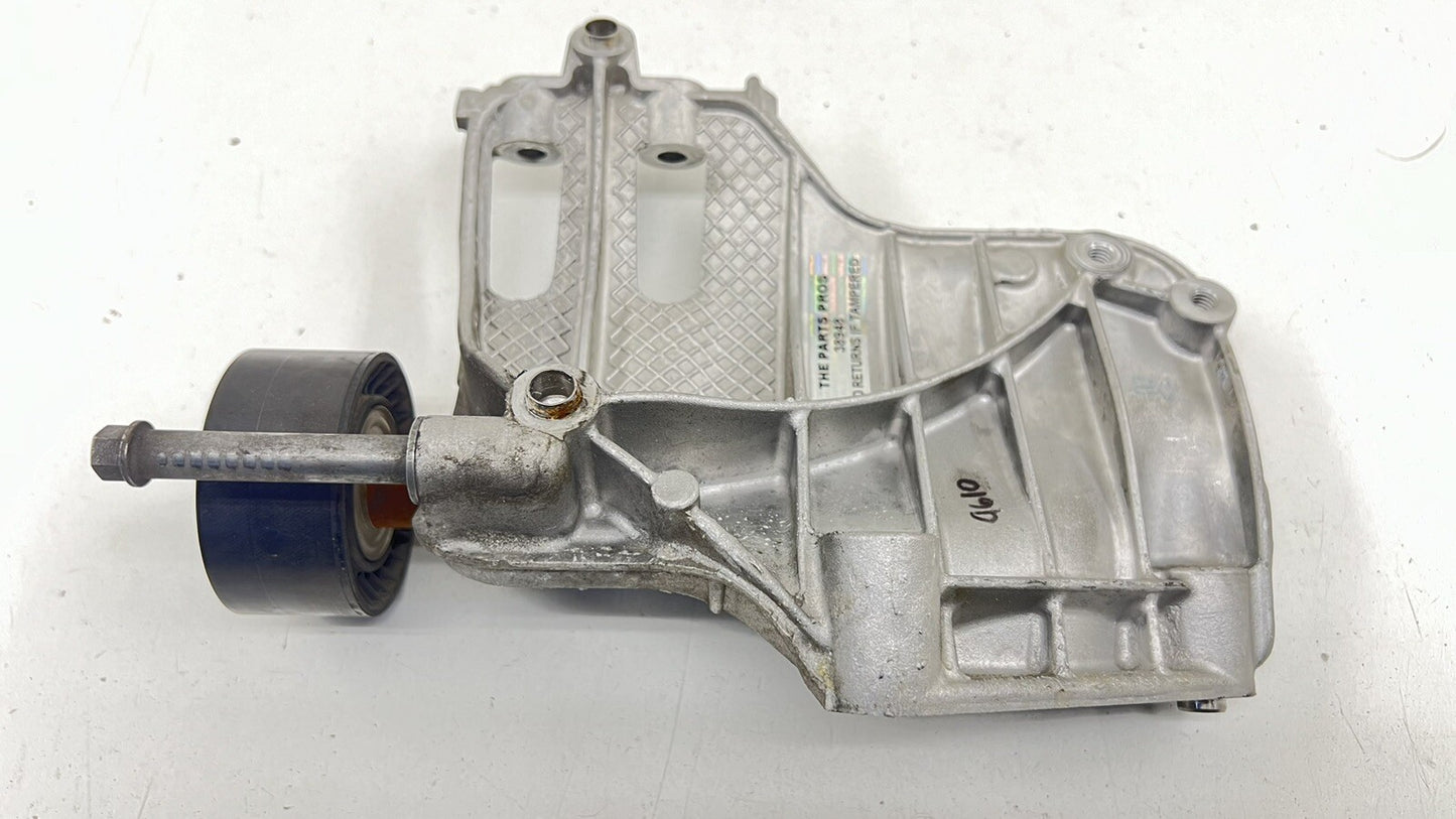 15-20 BMW M3 M4 S55 ENGINE BELT TENSIONER PULLEY AC COMPRESSOR BRACKET OEM