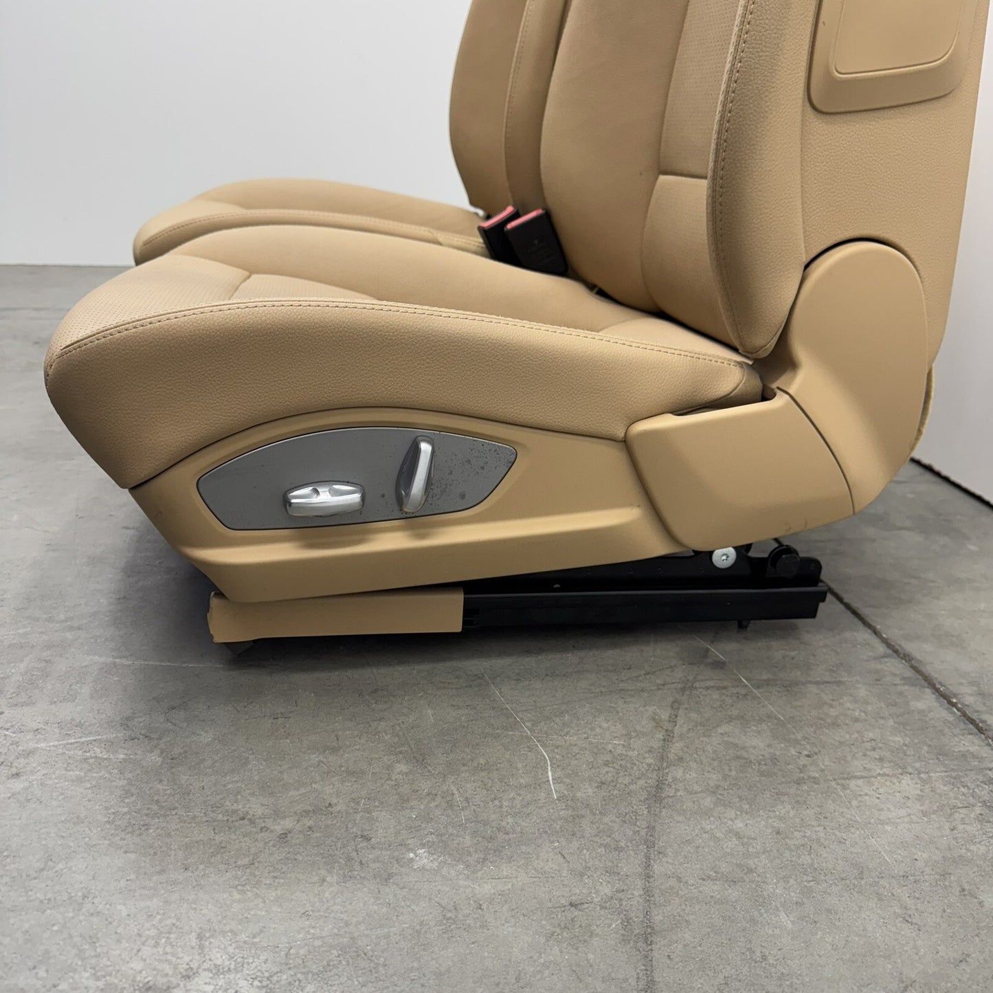 10-16 Porsche Panamera Front Seat Pair Power Memory Leather Luxor Beige OEM