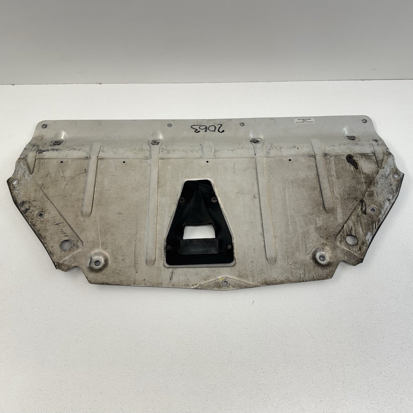 08-15 Audi TT Rear Underbody Belly Pan Sound Dampening 8J7825238 OEM