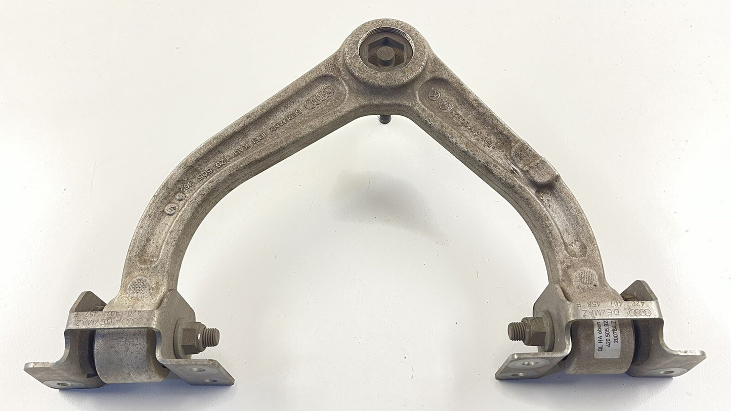 08-15 AUDI R8 SPYDER DRIVER LEFT REAR UPPER CONTROL ARM 420 505 323 D OEM