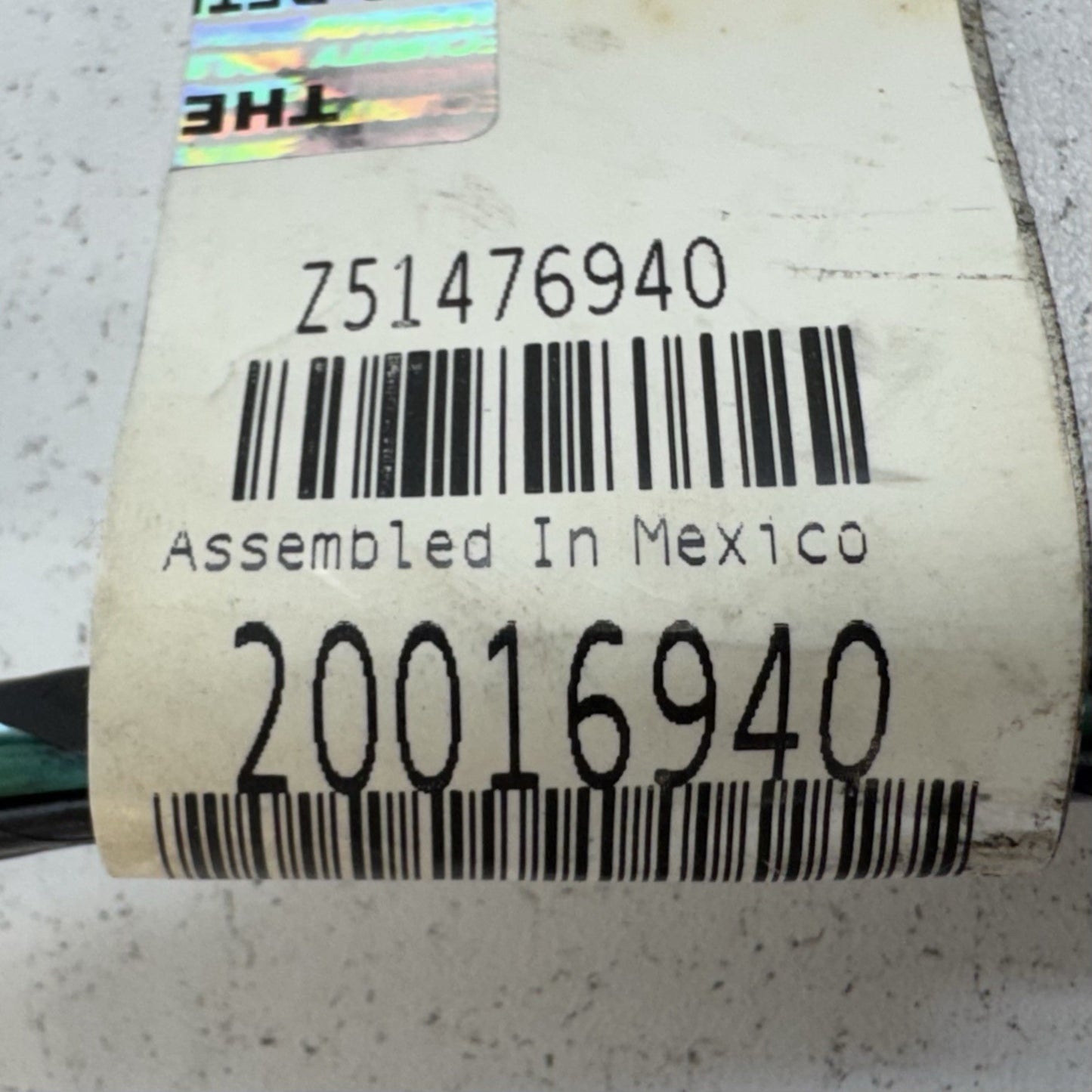 10-15 Chevrolet Camaro Center Console Harness W/ Data Cable 20016940 OEM