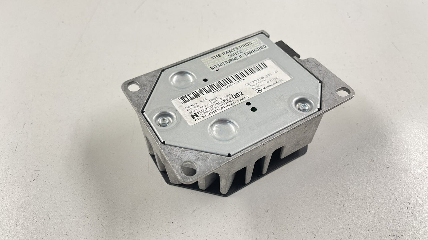 07-14 MERCEDES W212 W219 CLS E CLASS SUBWOOFER AMPLIFIER AMP HARMAN BECKER OEM