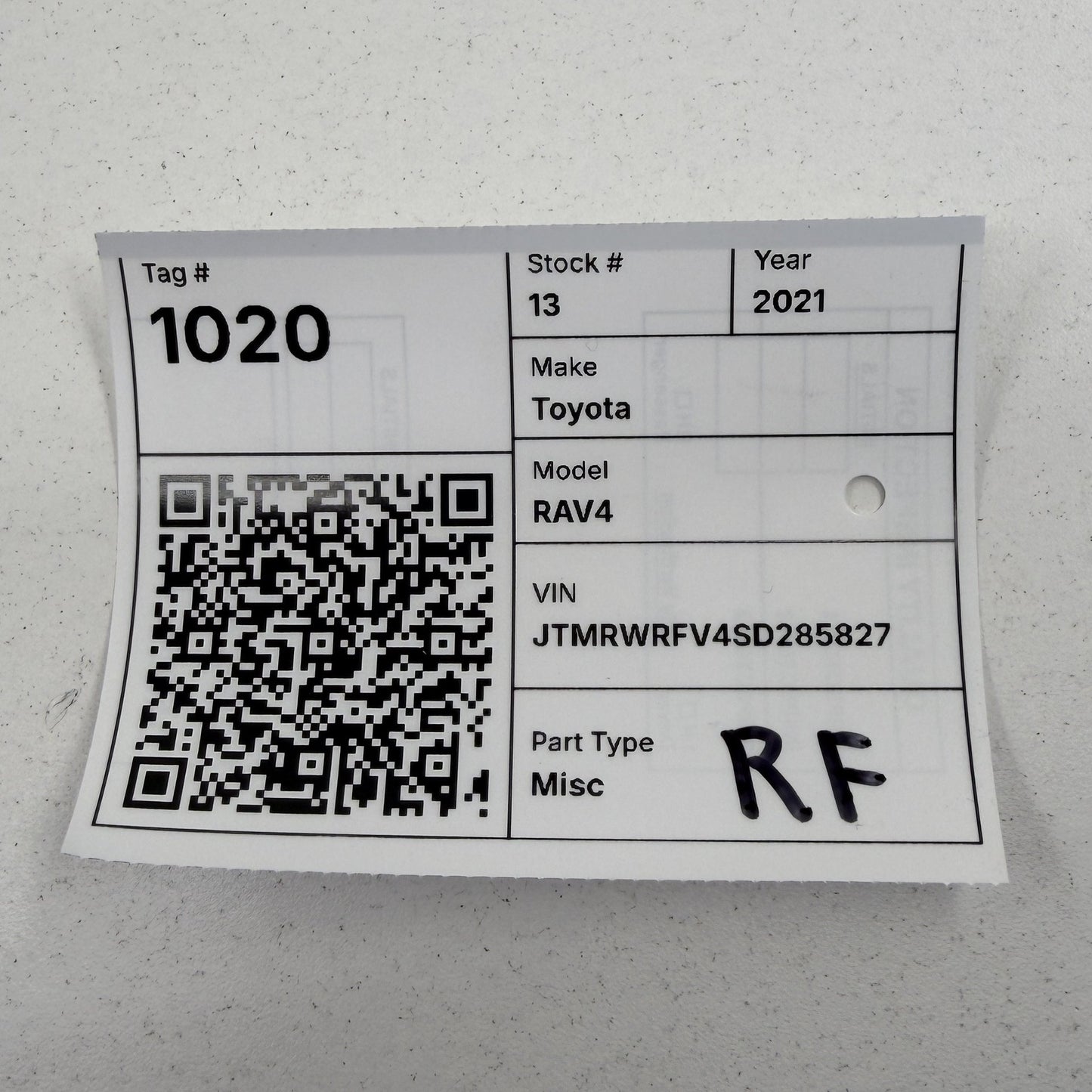 2019-2025 Toyota RAV4 Passenger Right Front Seat Airbag Air Bag 73910-0R080 OEM