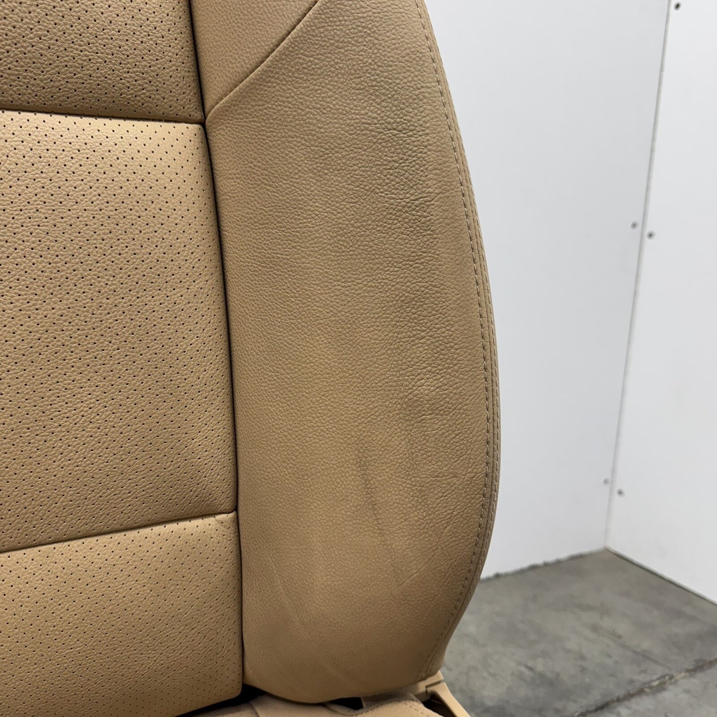 10-16 Porsche Panamera Front Seat Pair Power Memory Leather Luxor Beige OEM