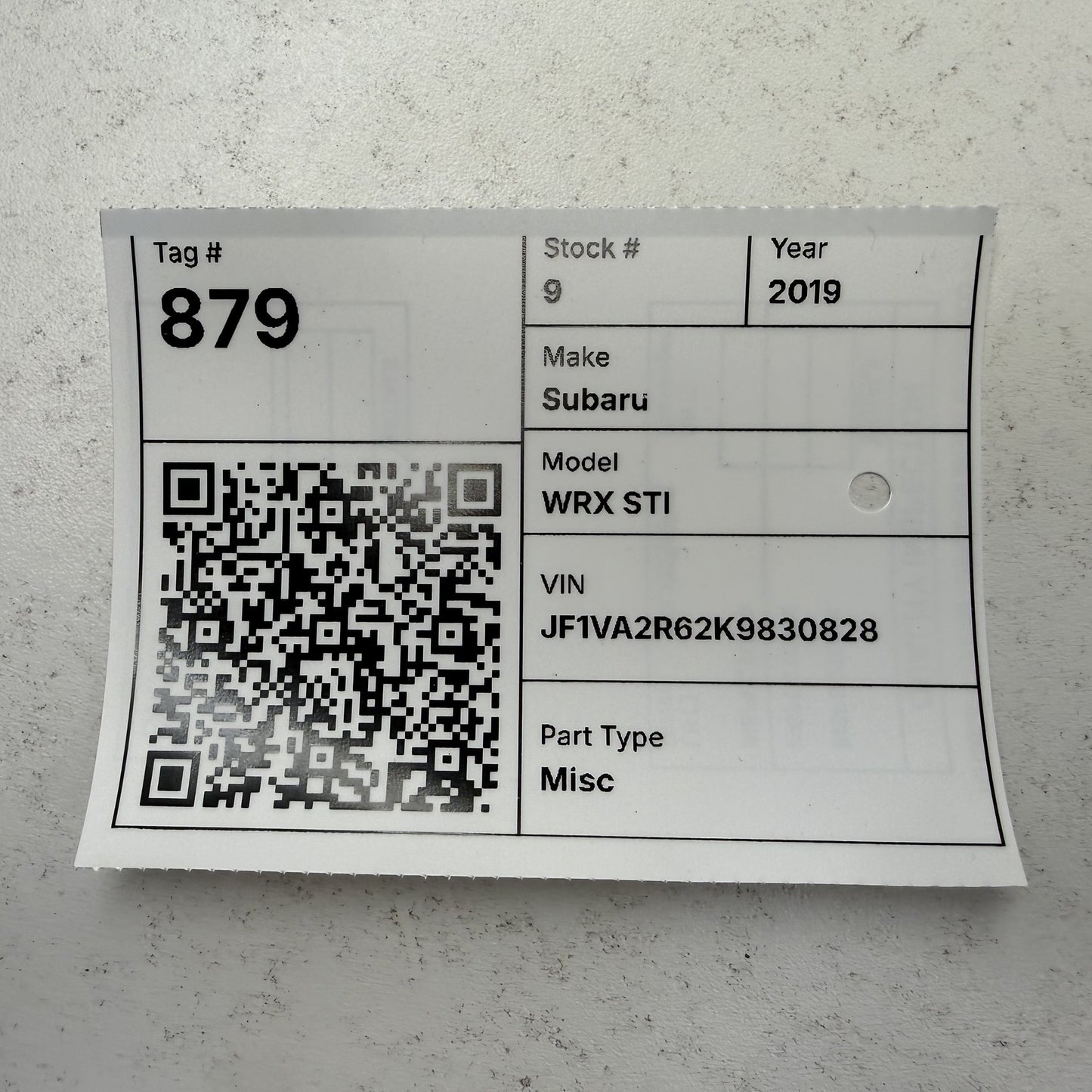 2019-2021 Subaru WRX STI Theft Integrated Body Control Module 88281VA850 OEM