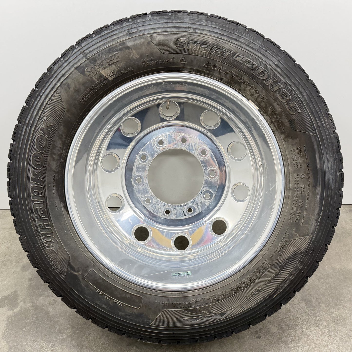2019-2026 Ram 4500 5500 Dually Wheels Set of 6 Rims & Tires Polished Alcoa Style