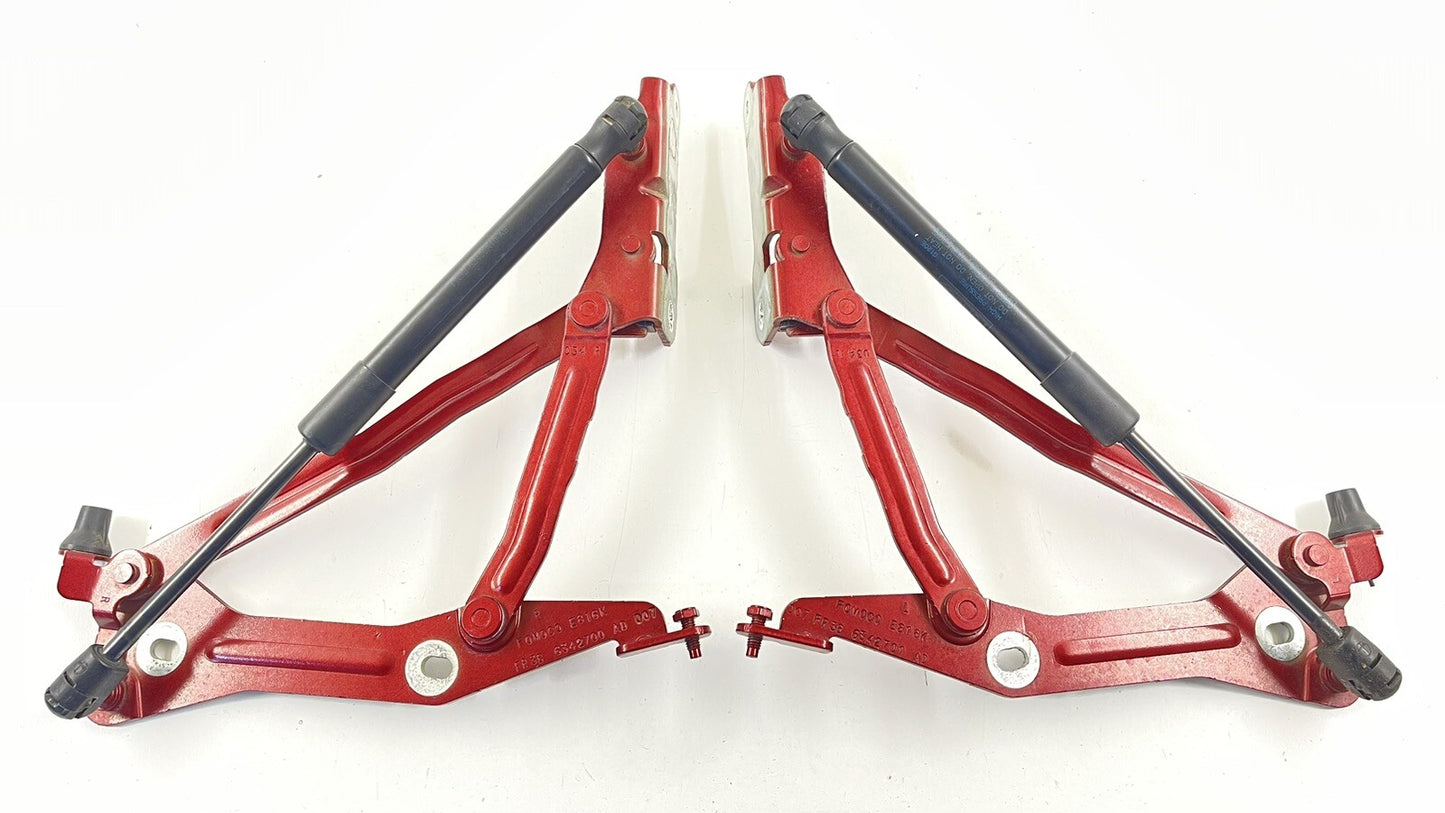 15-22 FORD MUSTANG GT REAR TRUNK HINGE BRACKET W/ SHOCK LIFT CYLINDER PAIR OEM