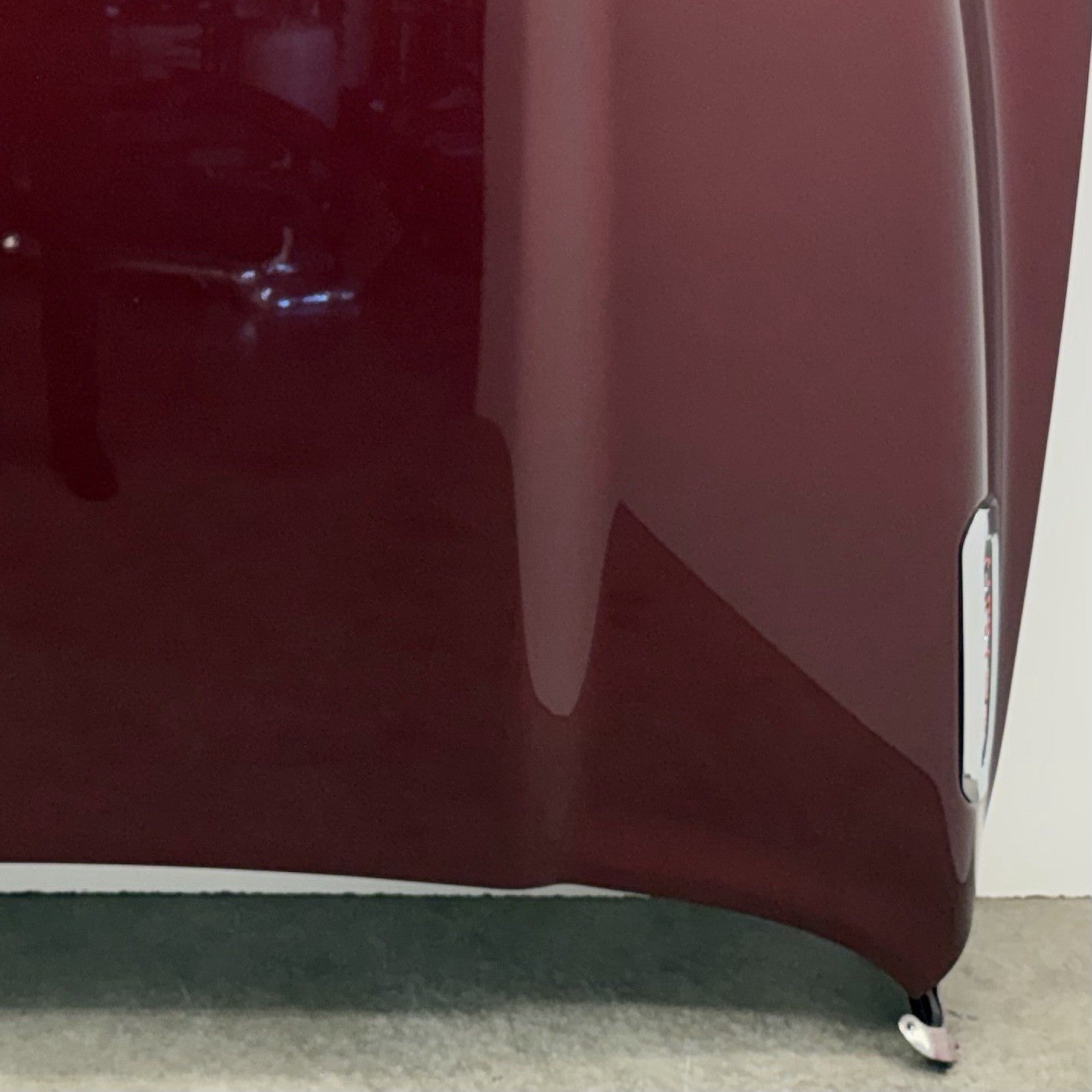 19-24 Ram 5500 Front Hood Panel Complete W/ Hinges & Side Emblems Velvet Red OEM