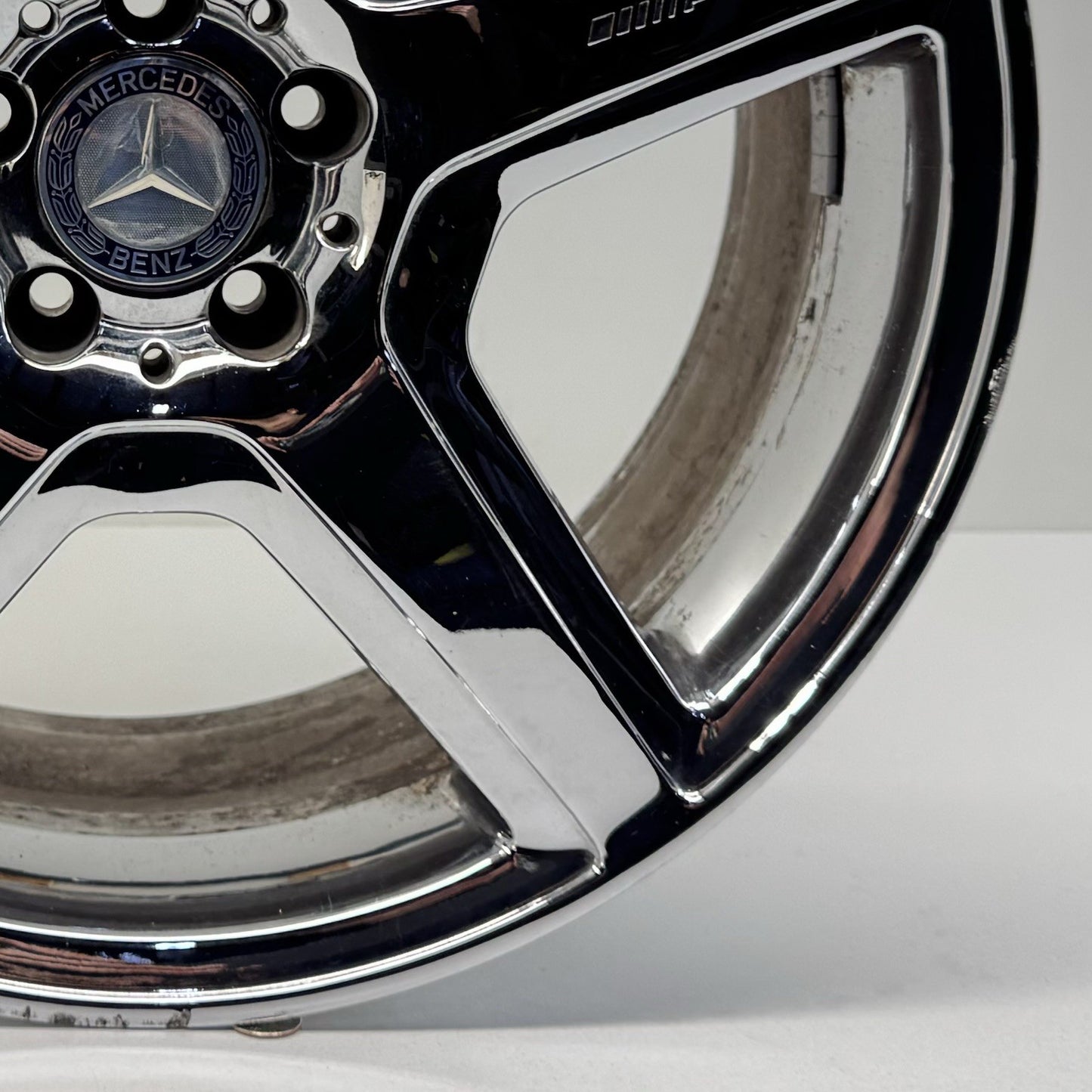 07-13 Mercedes W216 W221 CL S Class AMG Rear Wheel Rim 20x9.5 Chrome Factory OEM