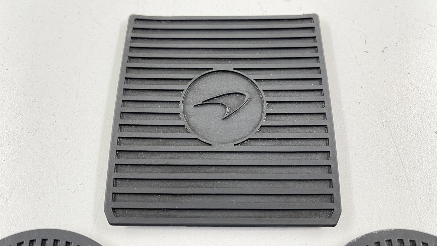 15-17 MCLAREN 650S CENTER CONSOLE CUPHOLDER COIN STORAGE RUBBER MAT INSERT OEM