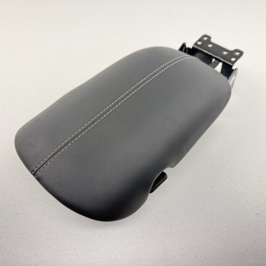 24-26 Ford Mustang Center Console Armrest Arm Rest Cover Lid White Stitching OEM