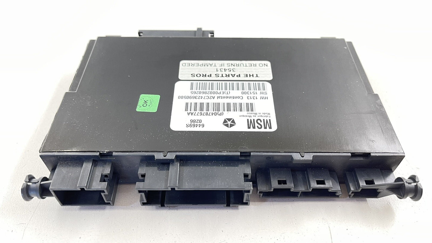 17-20 MASERATI GHIBLI DRIVER LEFT FRONT SEAT CONTROL MODULE 04787677AA OEM