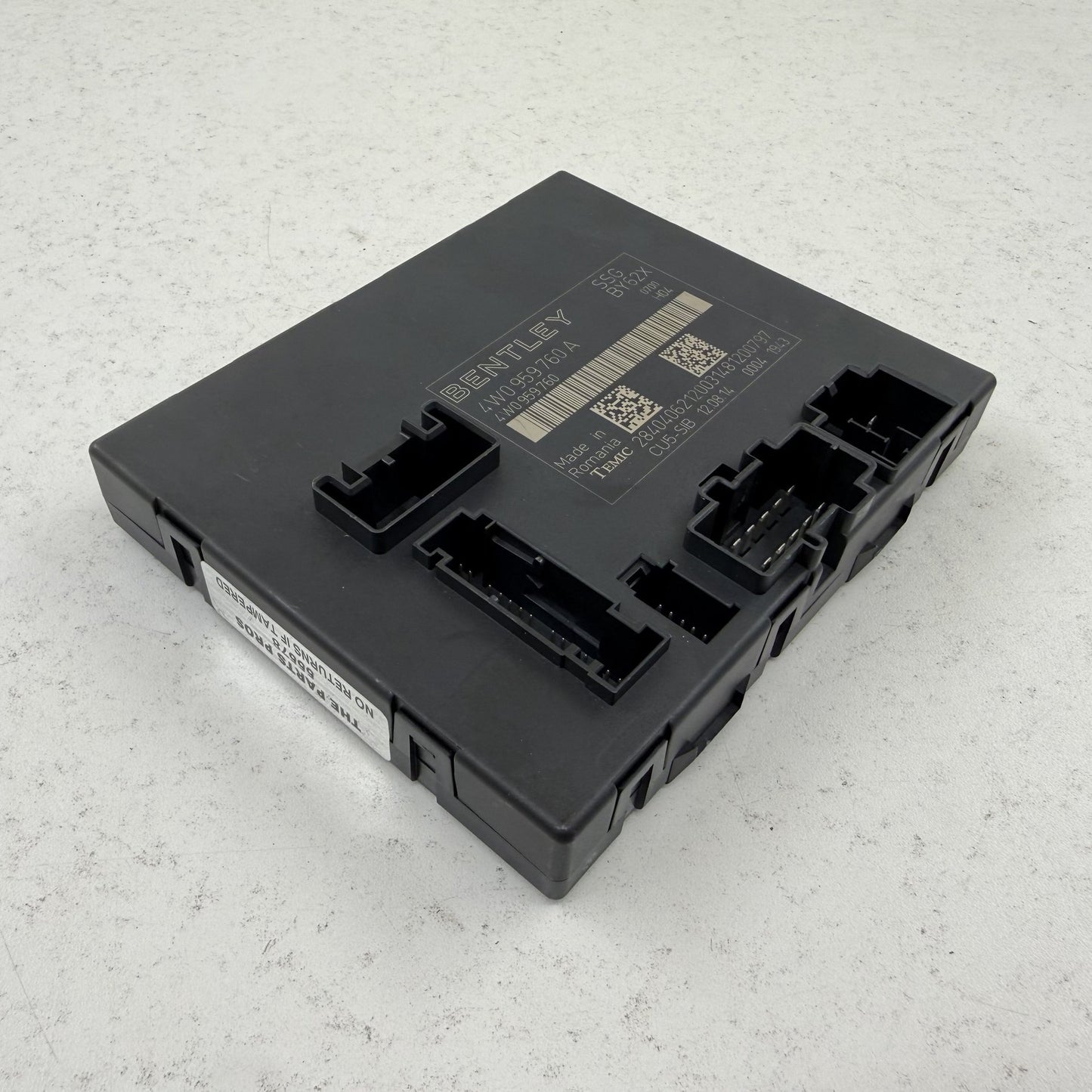 14-18 Bentley Flying Spur Seat Control Module Backrest Adjustment 4W0959760A OEM