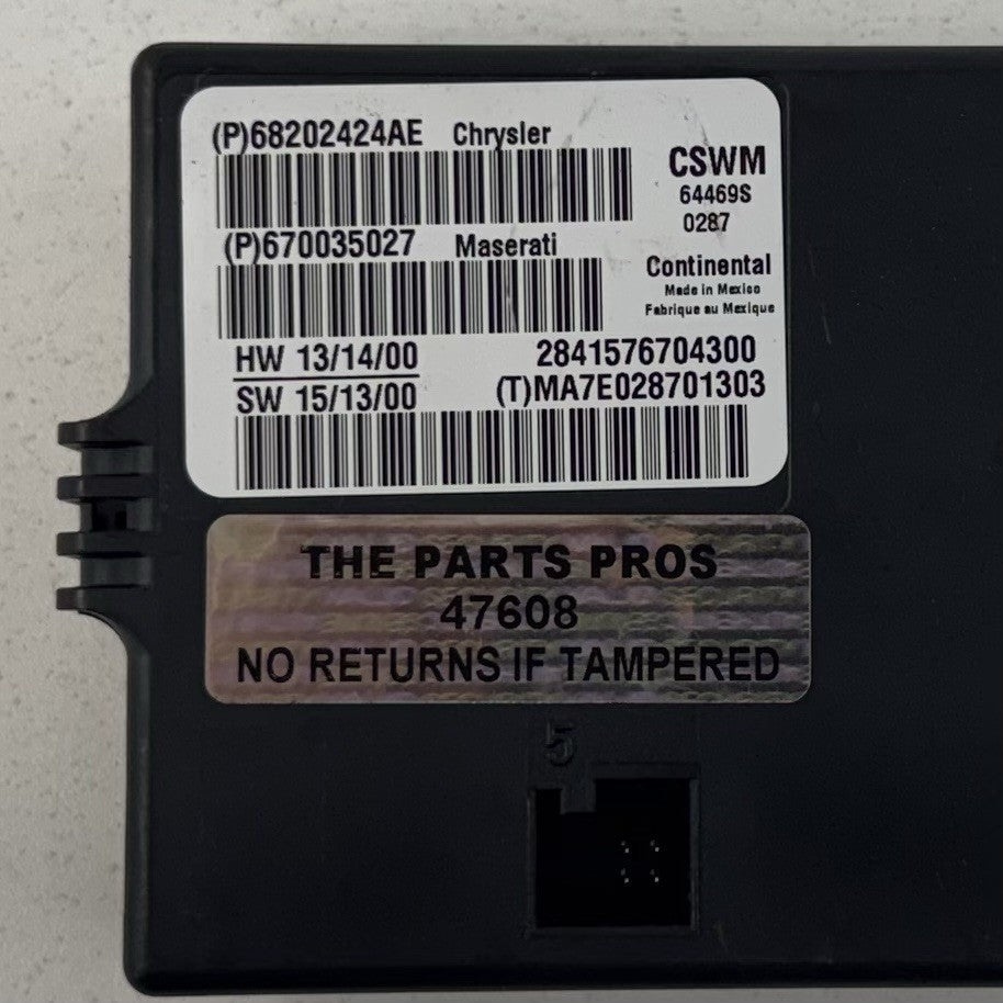 14-24 Maserati Ghibli Right Front Heated Seat Control Module 670035027 OEM