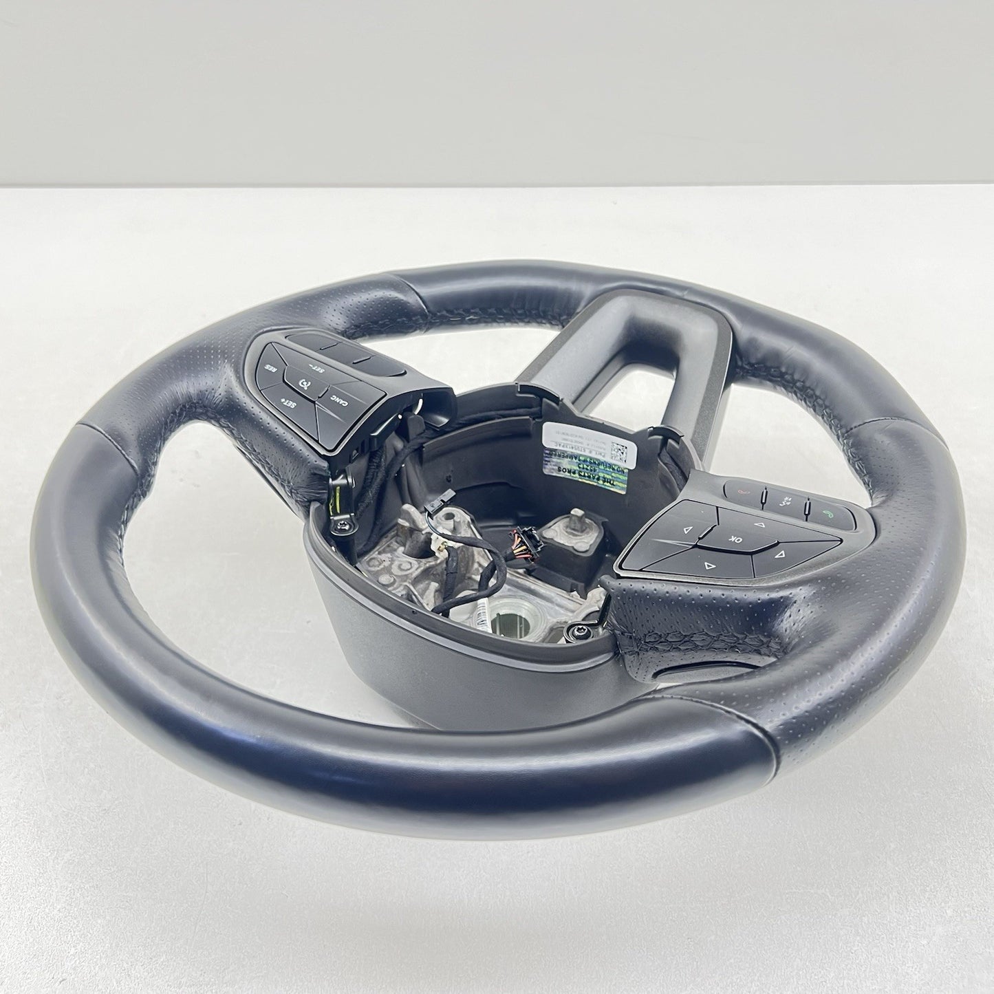 18-23 Dodge Challenger Charger Flat Bottom Steering Wheel Leather OEM *NOTE*
