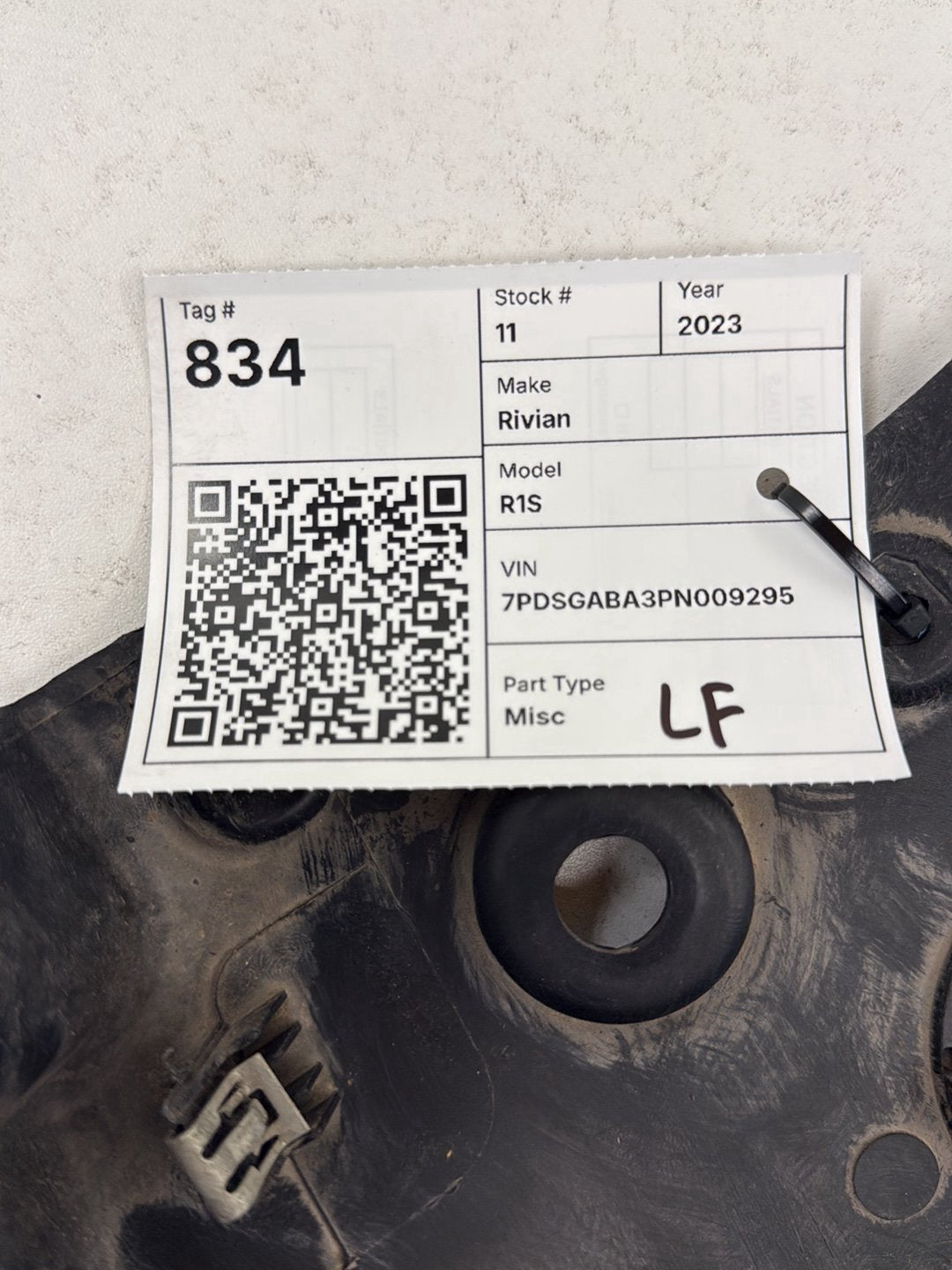 2022-2024 Rivian R1S Left Front Underbody Battery Splash Guard PT00046989-E OEM