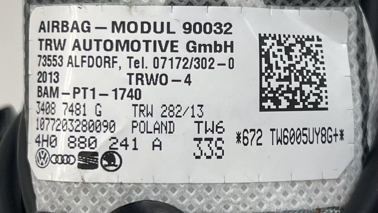 13-18 BENTLEY FLYING SPUR DRIVER LEFT FRONT SEAT AIRBAG SRS 4H0 880 241 A OEM