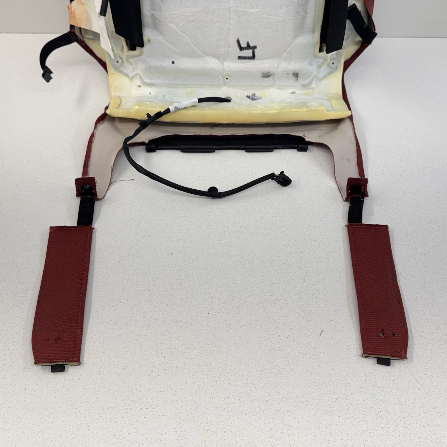 18-24 Audi S4 S5 Driver Left Front Sport Seat Upper Cushion Magma Red OEM