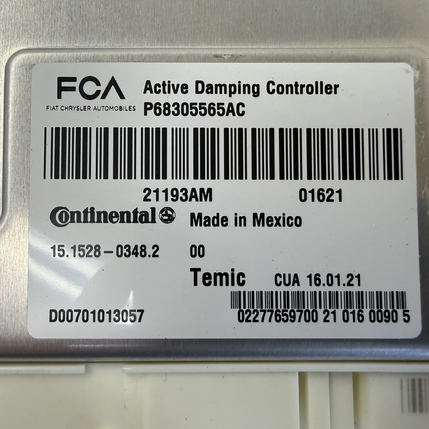 2018-2026 Dodge Durango SRT 392 Active Damping Controller Module 68305565AC OEM
