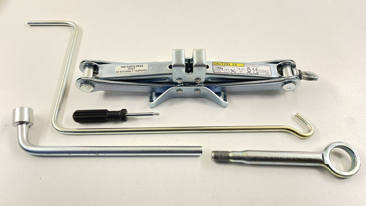 22-23 SUBARU WRX EMERGENCY SPARE TIRE WHEEL CAR JACK TOOL SET OEM