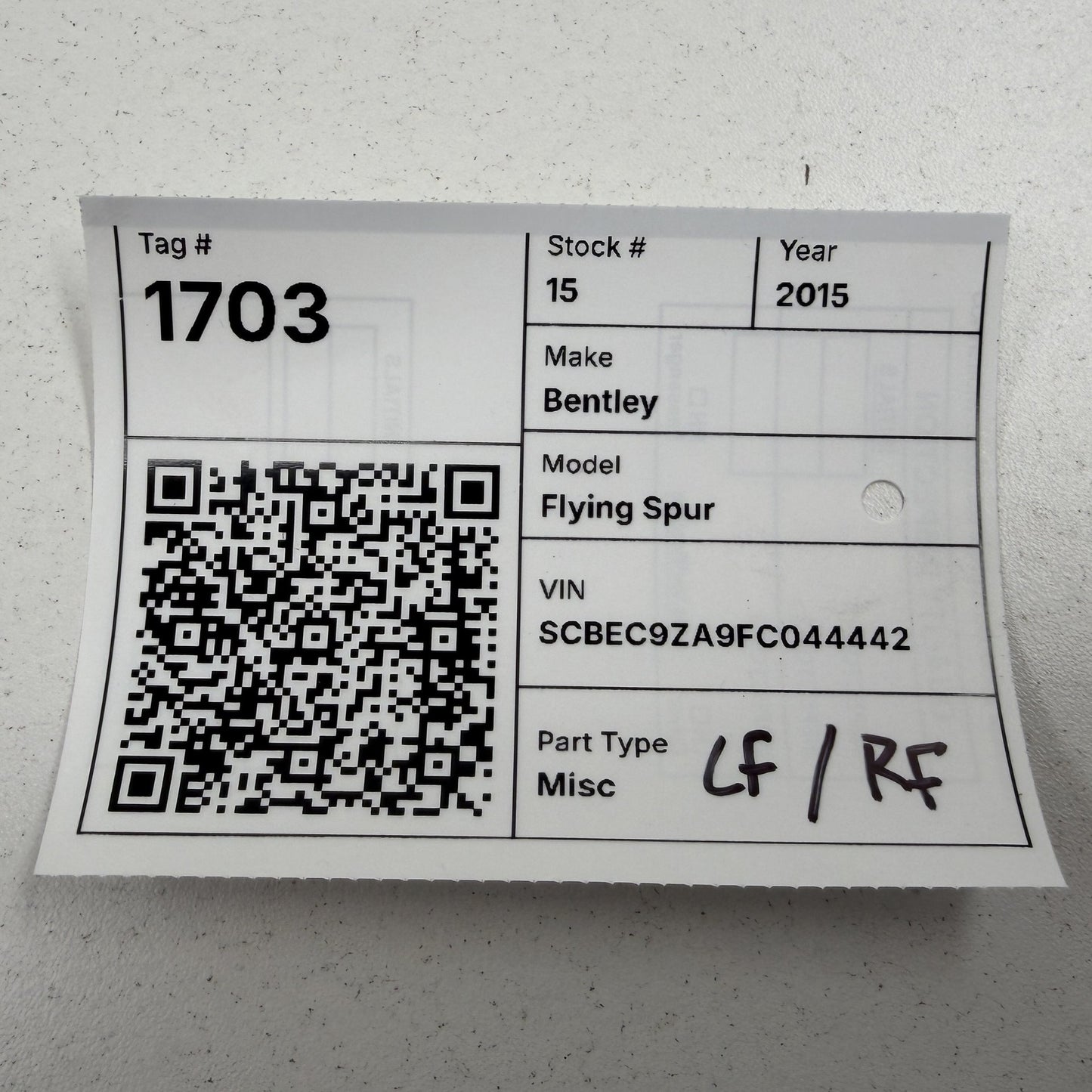 14-18 Bentley Flying Spur Seat Control Module Backrest Adjustment 4W0959760A OEM