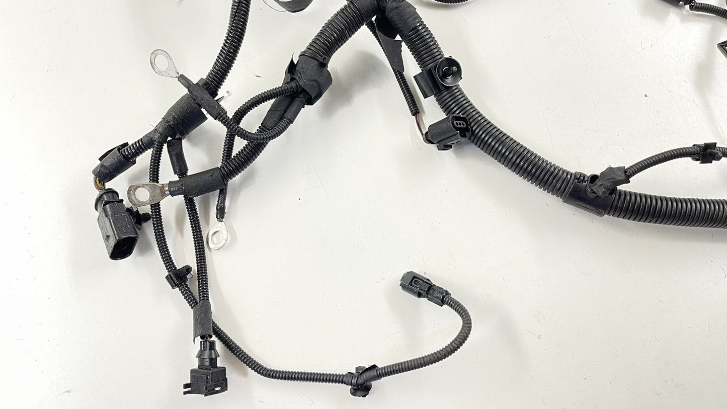 10-13 PORSCHE PANAMERA LEFT FRONT ENGINE BAY HEADLIGHT WIRE HARNESS OEM