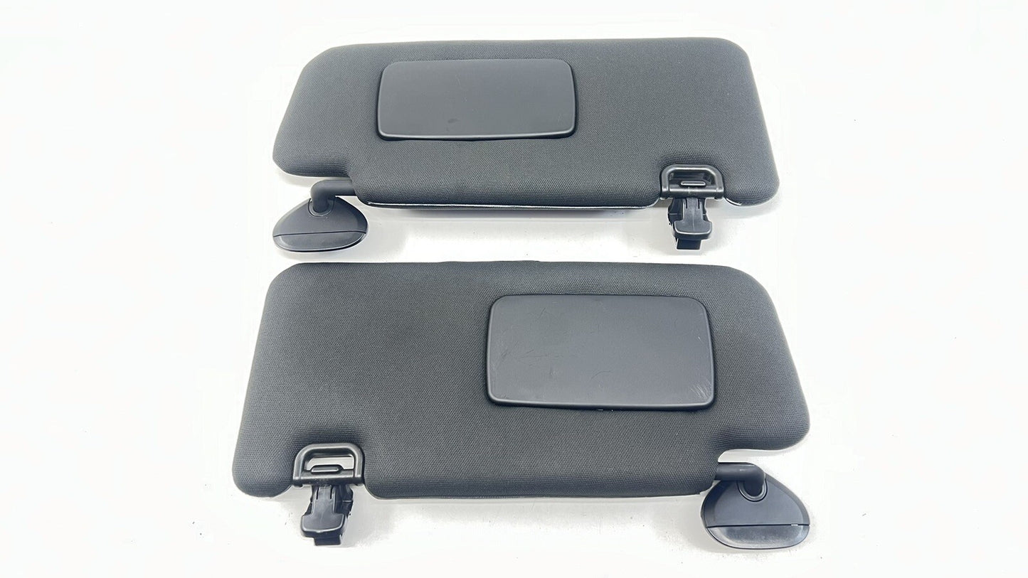 15-21 SUBARU WRX STI LEFT & RIGHT SUNVISOR SUN VISOR SHADE PAIR BLACK OEM