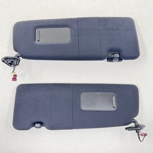 06-10 BMW M6 E63 Coupe Front Sunvisor Sun Visor Shade Black Pair OEM