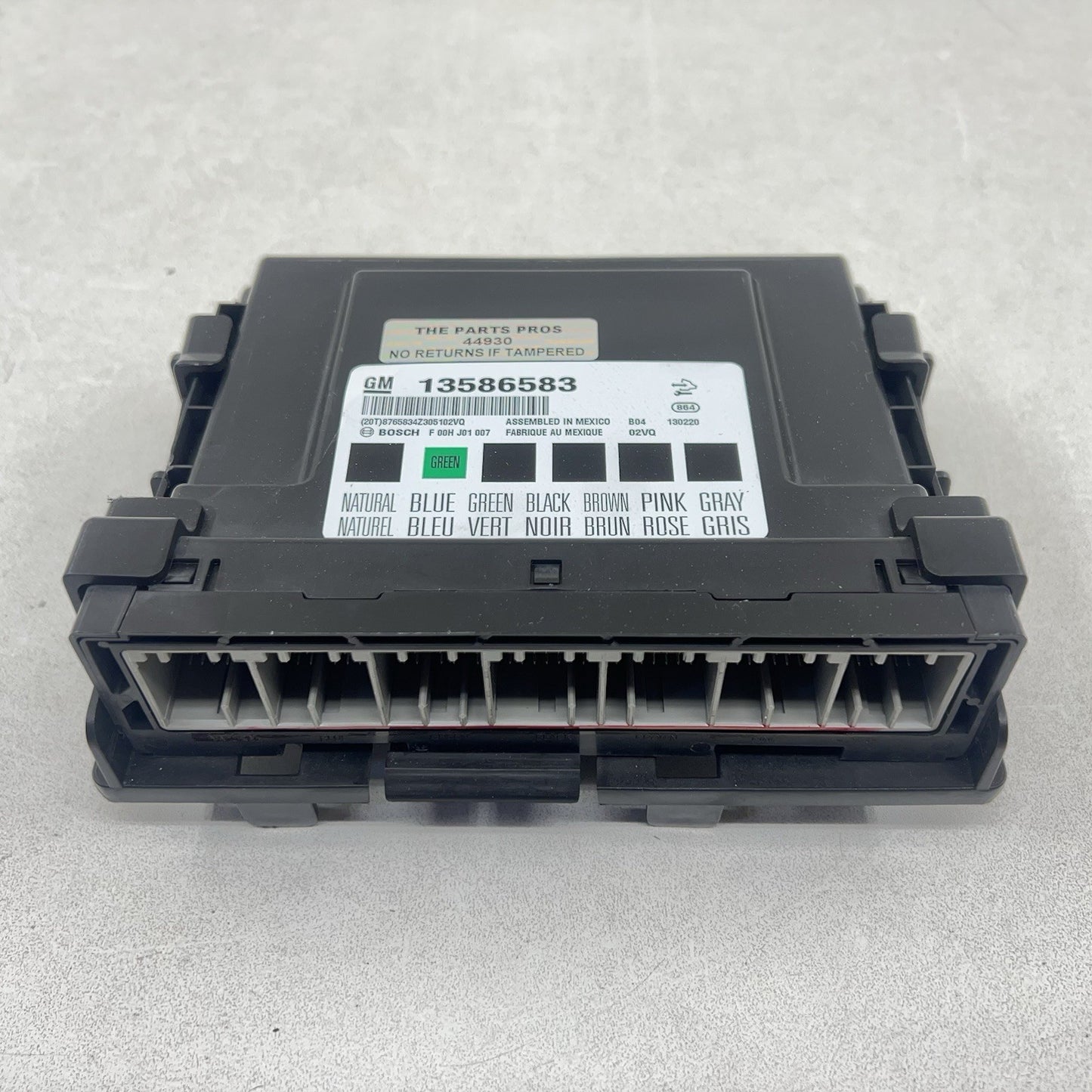 2013 CHEVROLET CAMARO ZL1 MANUAL TRANSMISSION BODY CONTROL MODULE 13586583 OEM
