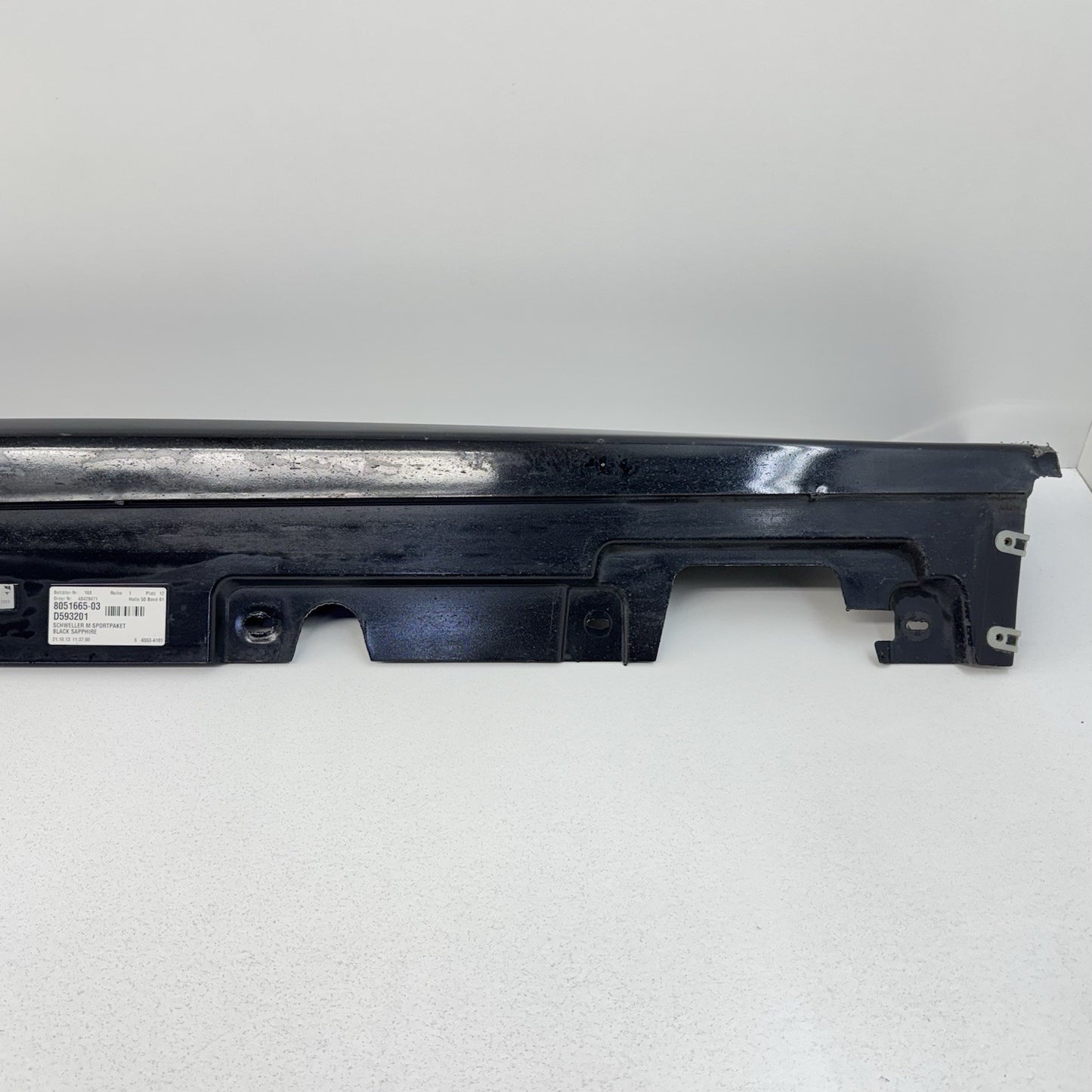 12-16 BMW M5 F10 Driver Left Side Skirt Rocker Panel Cover Black OEM
