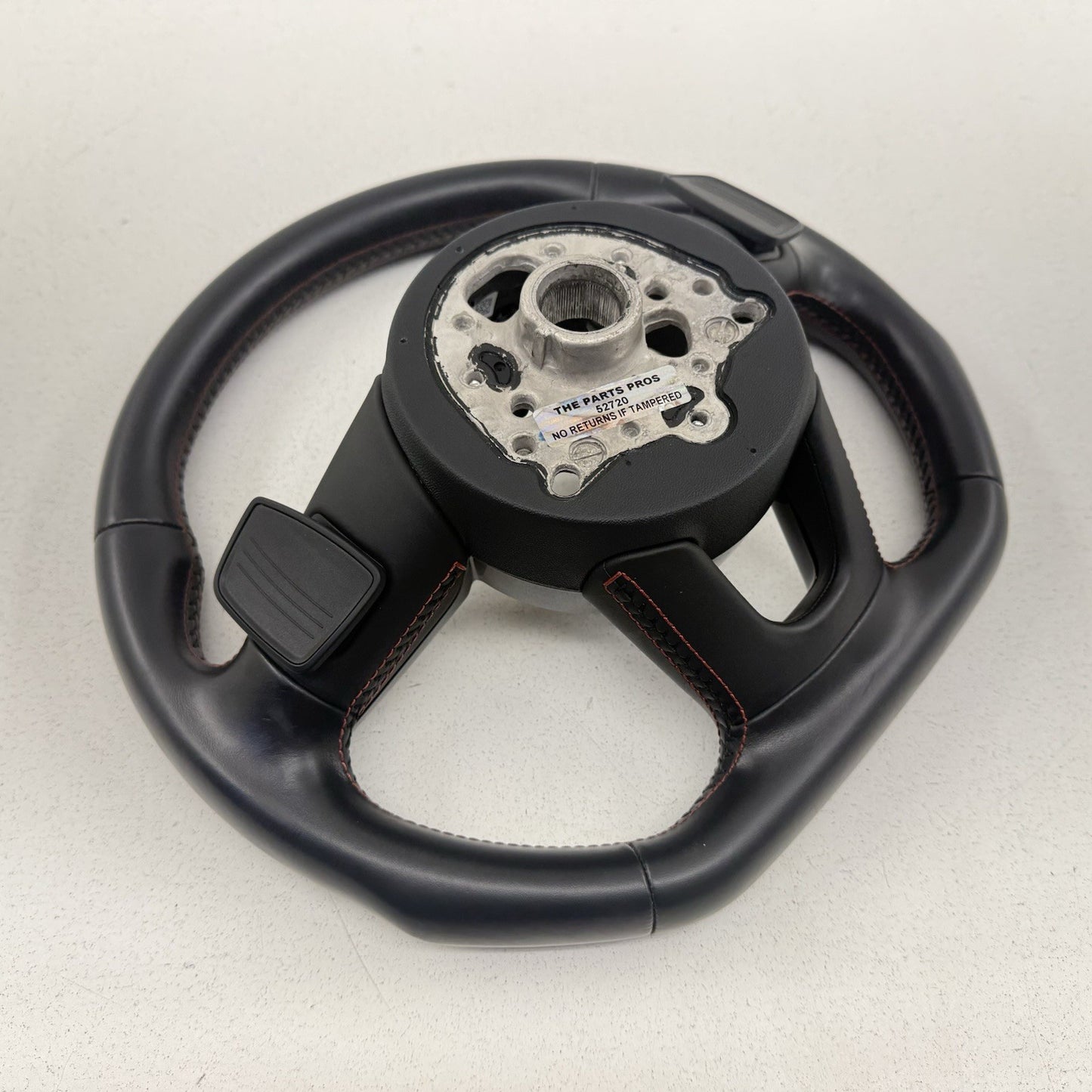 18-19 Audi A4 S4 A5 S5 Flat Bottom Steering Wheel W/ Paddle Shifters Black OEM