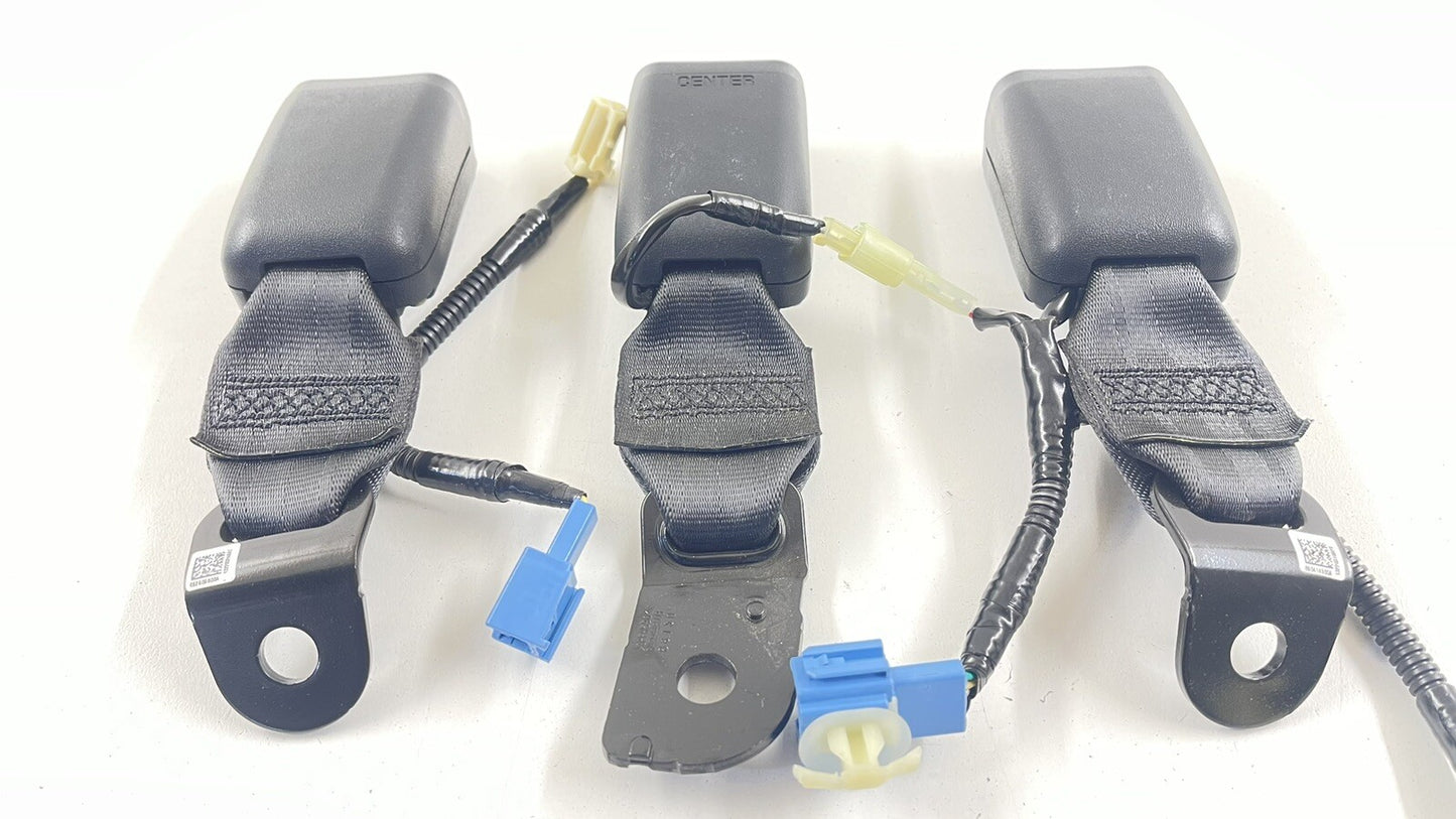 22-23 SUBARU WRX LEFT RIGHT CENTER REAR SEAT BELT SEATBELT BUCKLE SET OEM