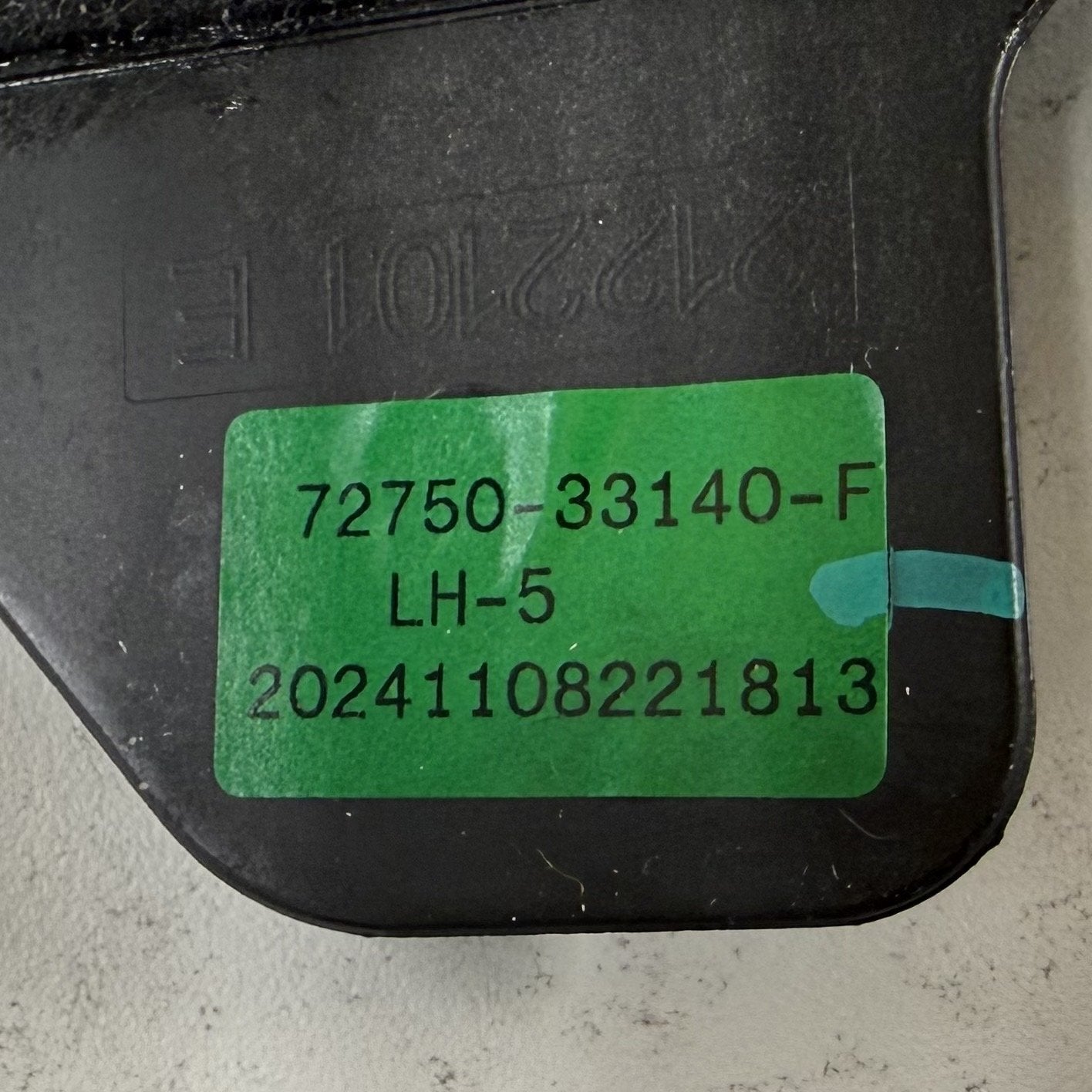 2019-2025 Toyota RAV4 Hybrid XLE Left Front Upper Seat Track Frame Rail OEM