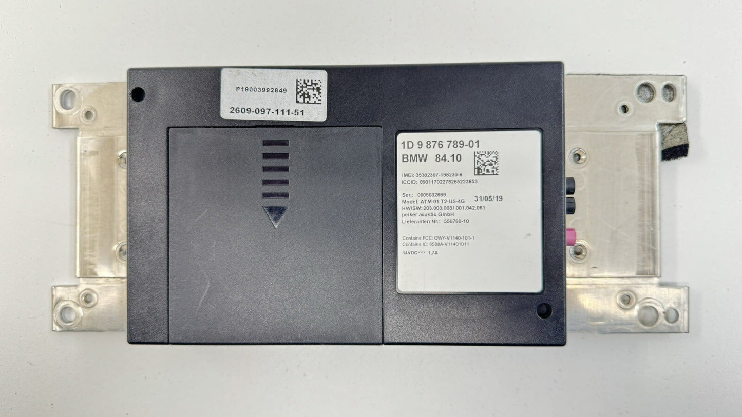 20-23 TOYOTA SUPRA BLUETOOTH COMMUNICATION TELEMATIC CONTROL MODULE 9876789 OEM