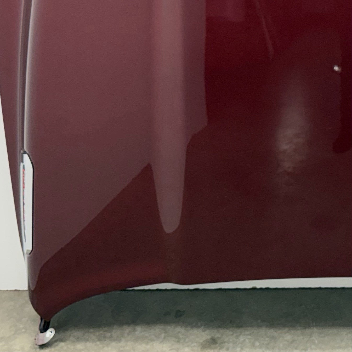 19-24 Ram 5500 Front Hood Panel Complete W/ Hinges & Side Emblems Velvet Red OEM