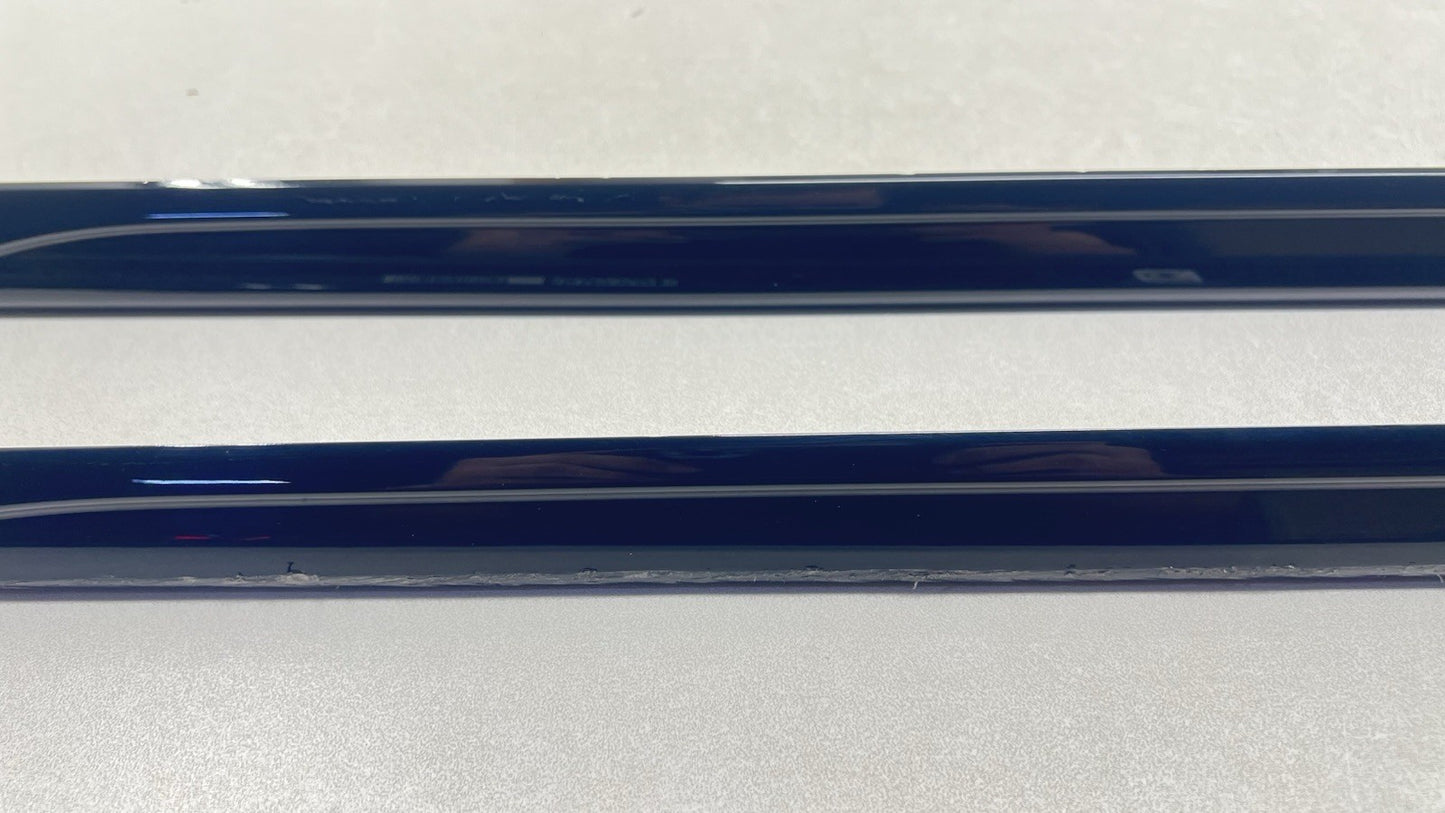 18-24 AUDI A4 S-LINE LEFT AND RIGHT SIDE SKIRT ROCKER PANEL EXTENSION PAIR OEM