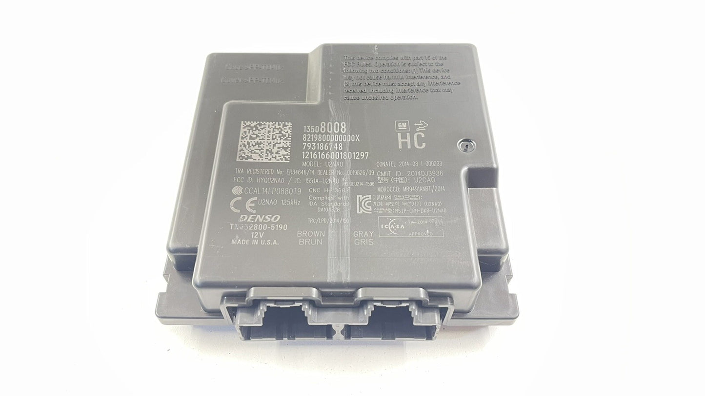 16-18 CHEVROLET CAMARO SS KEYLESS KEY LESS ENTRY CONTROL MODULE 13508008 OEM