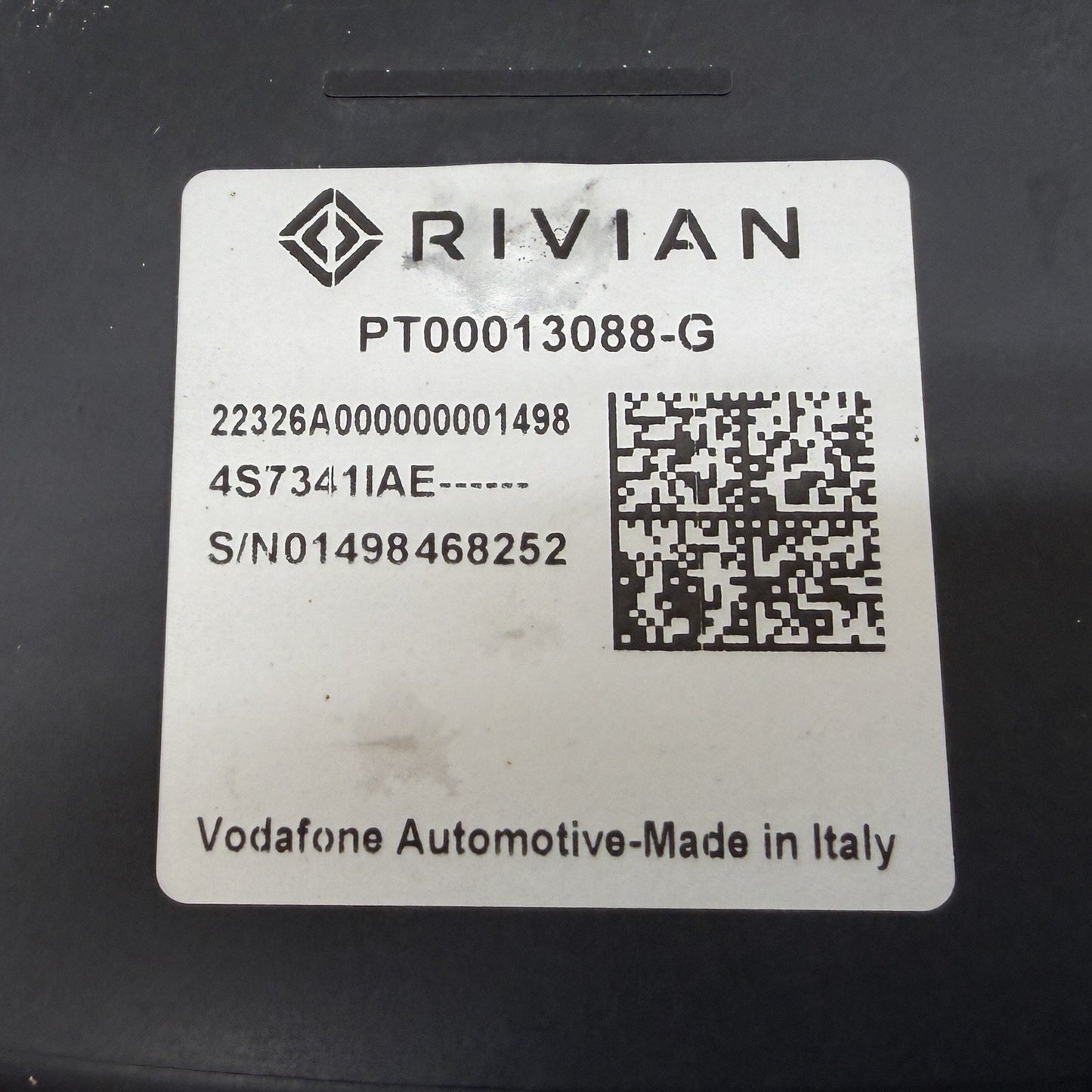 2022-2024 Rivian R1S AVAS Vehicle Approaching Pedestrian Speaker PT00013088 OEM