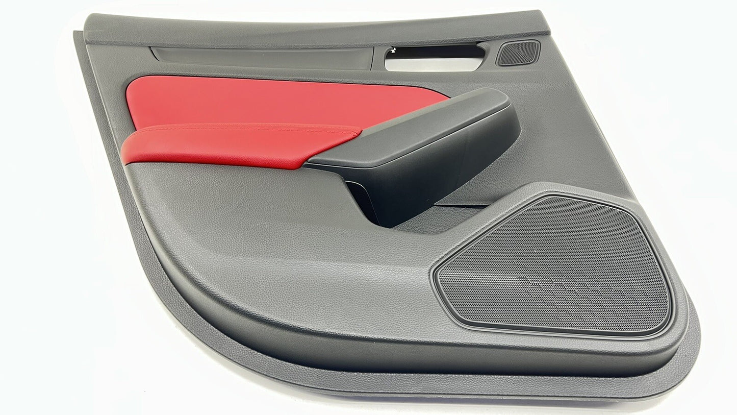 2024 ACURA INTEGRA TYPE S LEFT REAR DOOR PANEL COVER TRIM BLACK AND RED OEM